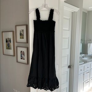 Rails Black Midi Dress